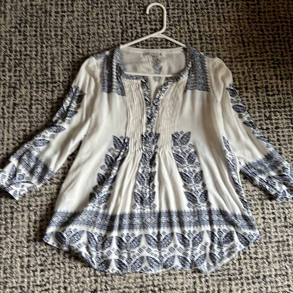 Flowy Pale Sky Blouse